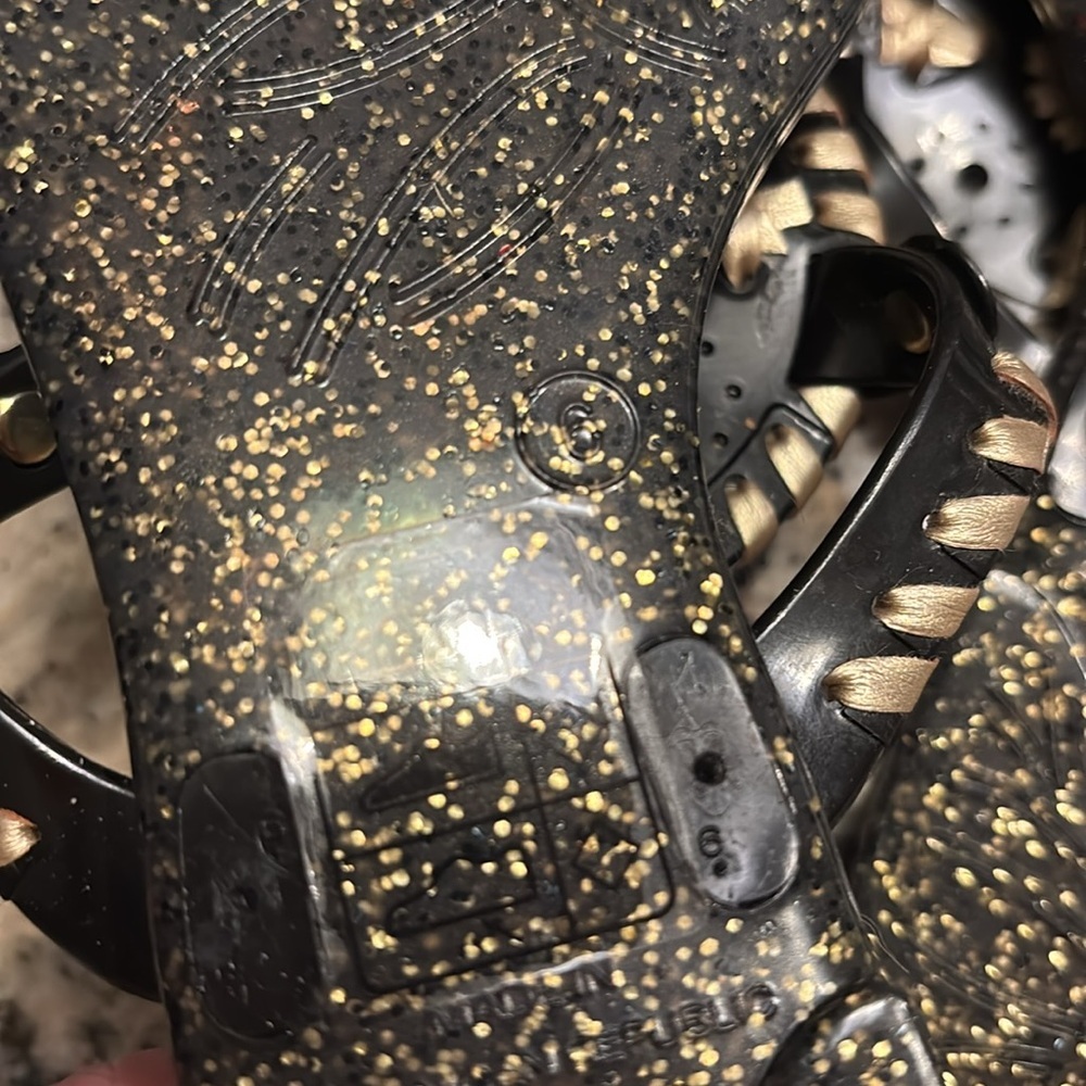 Jack rogers Stylish Black and Gold Women's Sandals - Picture 4 of 4